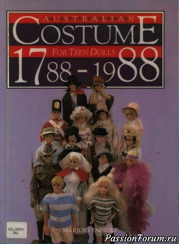 Книга костюм 1788-1988 с выкройками на Барби