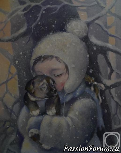 Дети, Ангелыи Коты от художника Кира Панина