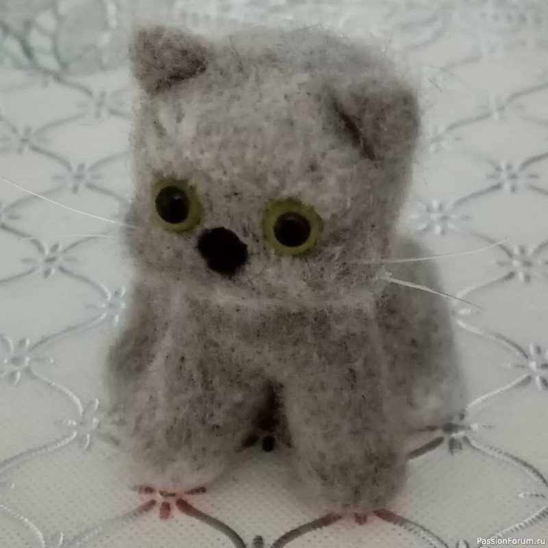 Котёнок. Сухое валяние