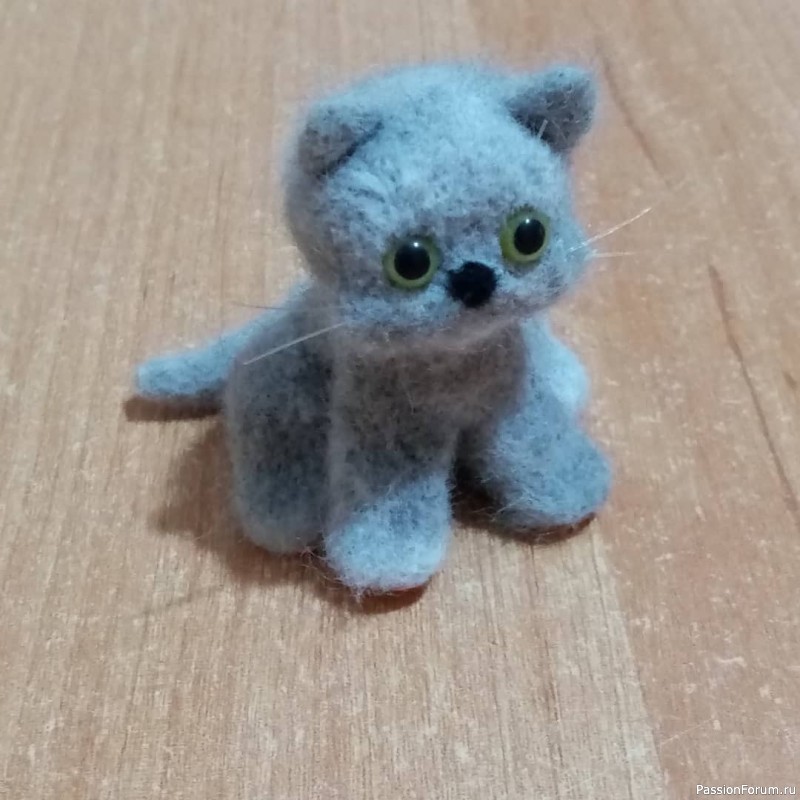 Котёнок. Сухое валяние