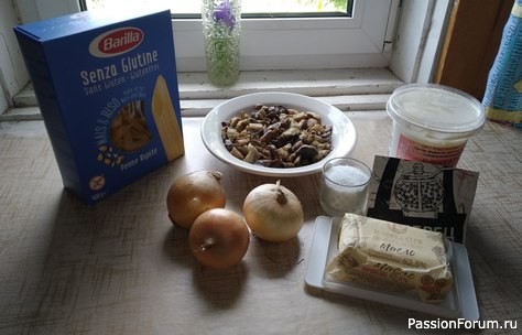 Паста с лесными грибами