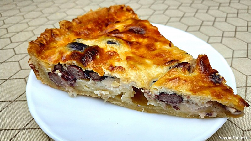 Пирог киш лорен с фасолью