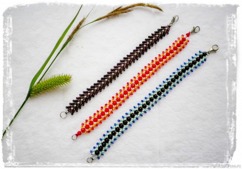 Разноцветный браслет из бисера. Видео МК. Multi-colored beaded bracelet handmade.