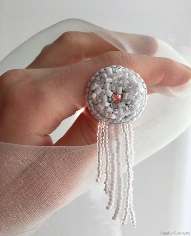 Серьги ручной работы «Северное сияние»