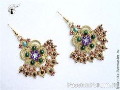 Кружевные серьги