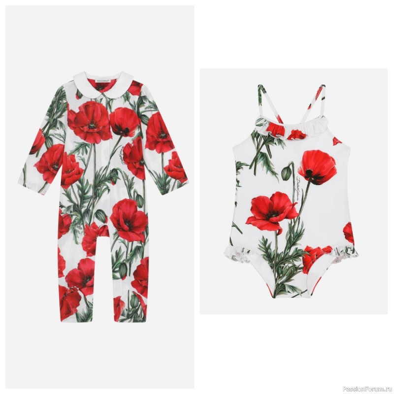 Лето! Маки! Детская коллекция от D&G