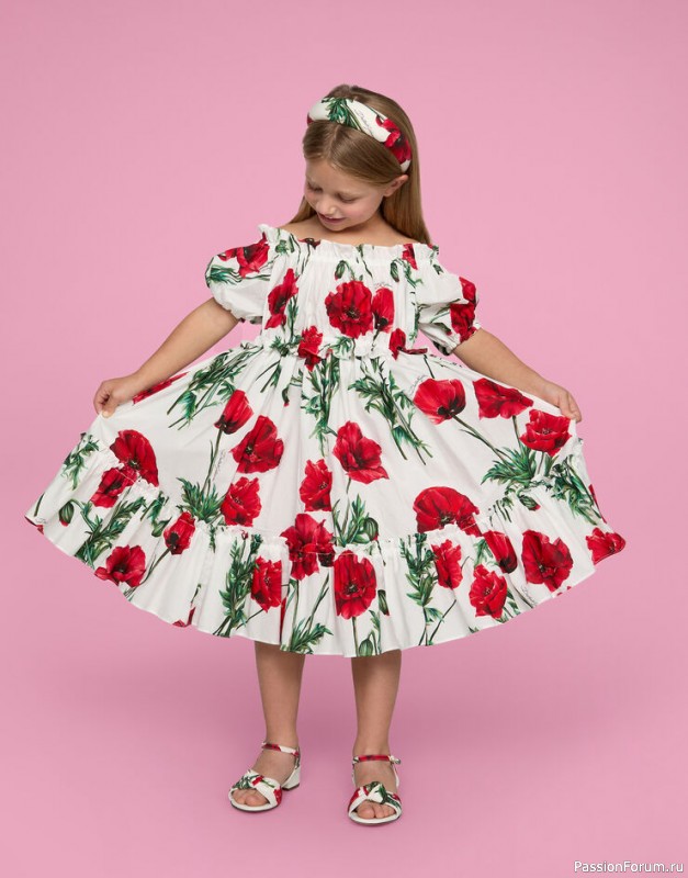 Лето! Маки! Детская коллекция от D&G