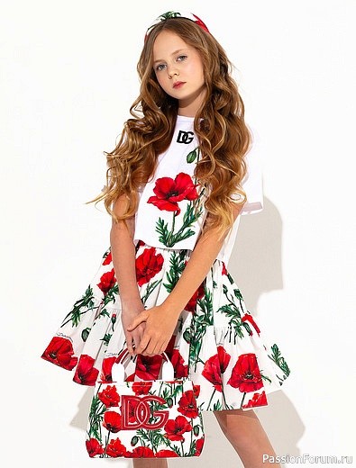 Лето! Маки! Детская коллекция от D&G