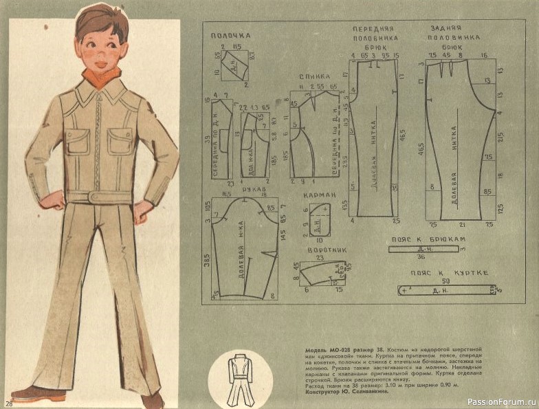 Детское платье. От 2 до 16 с выкройками. 1973