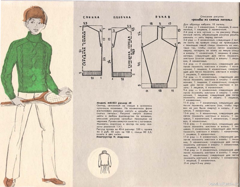 Буклет с выкройками. Детское платье. 1980