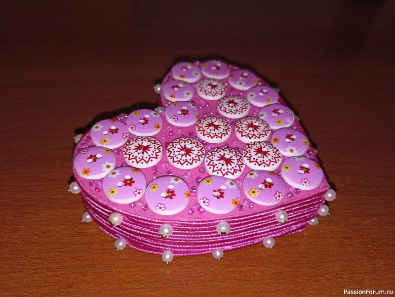 Панно &quot;Розовое сердце&quot;