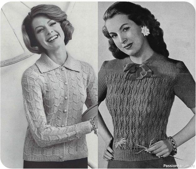 Очень красивые винтажные модели со схемами из 1950-х г.
