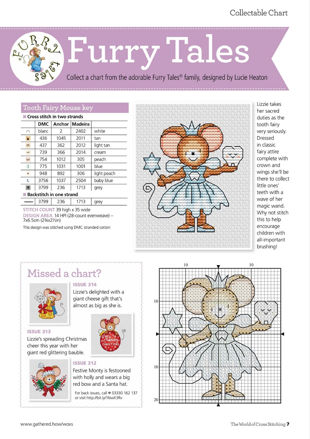 Для любителей вышивания крестом журнал "The World of Cross Stitching" №315 2021