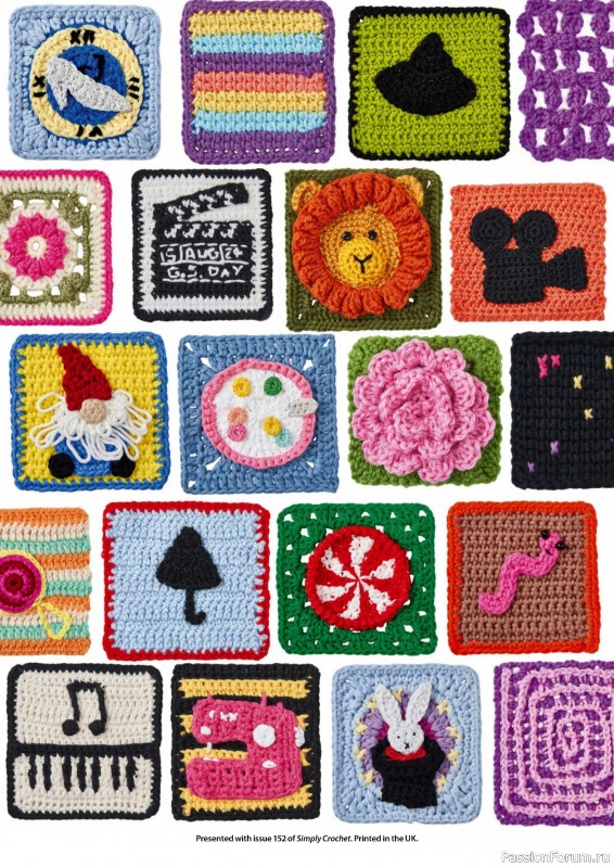 Вязаные проекты крючком в журнале «Simply Crochet №152 2024»