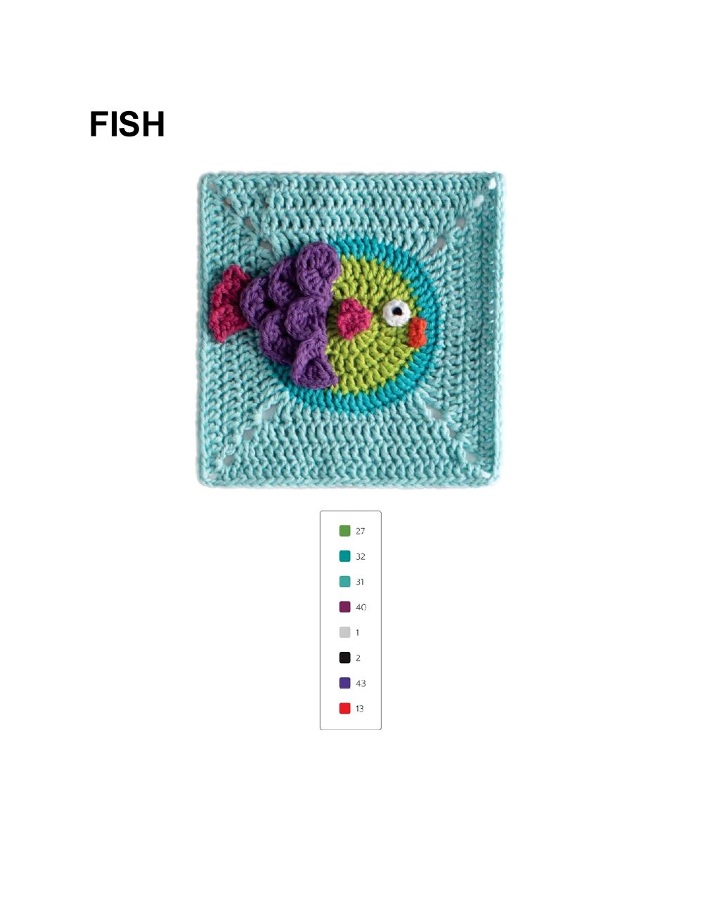 Коллекция "бабушкиных квадратов" в книге «3D Animal Granny Squares»