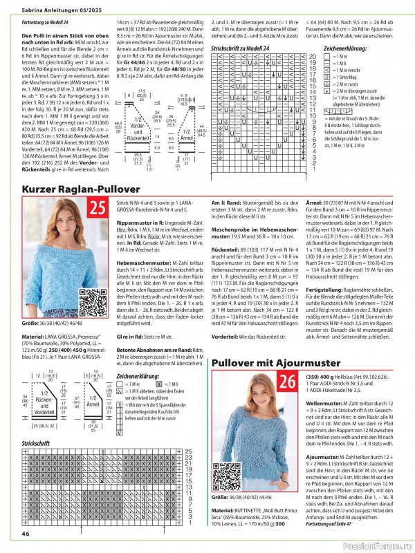 Вязаные модели в журнале «Sabrina German №5 2025»