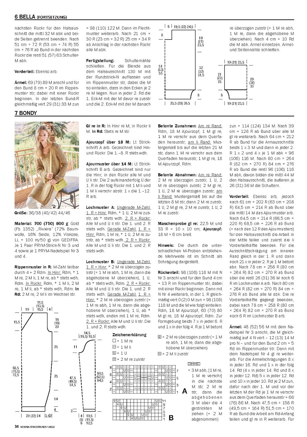 Стильные моделеи в журнале"Verena Stricktrends №1 2022"
