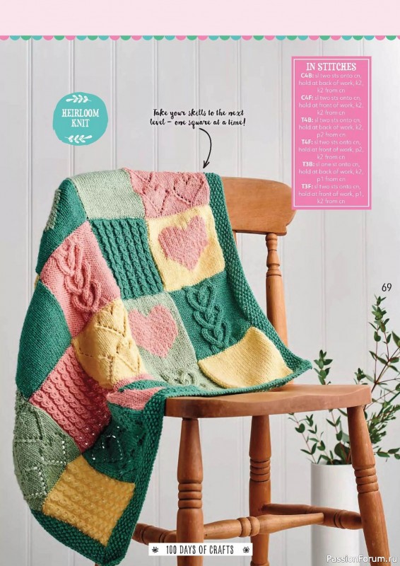 Вязаные проекты спицами в журнале «100 Days of Christmas Knits №26 2023»