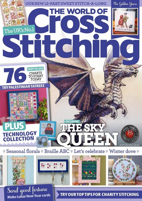 Коллекция вышивки в журнале &laquo;The World of Cross Stitching №328 2022&raquo;