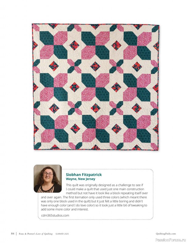 Коллекция проектов для рукодельниц в журнале «Fons & Porter’s Love Of Quilting - Summer 2025»