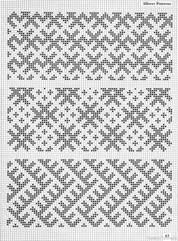 Коллекция узоров в книге «Charts for Colour Knitting»