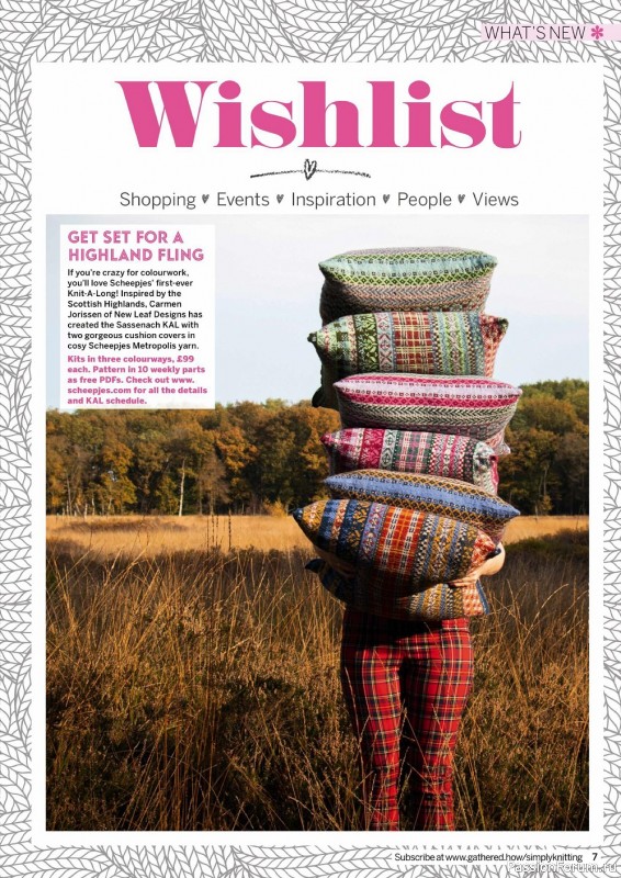 Модели вязаной одежды в журнале "Simply Knitting №221 2022"