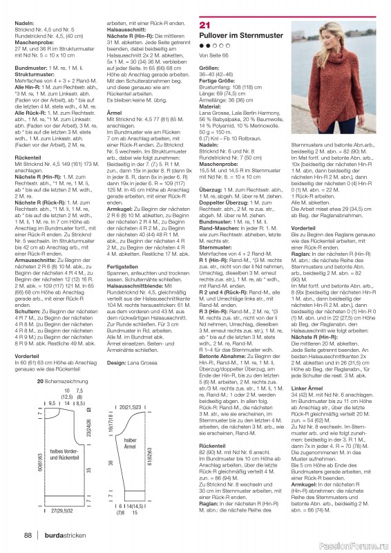 Вязаные модели в журнале «Burda Stricken №6 2020»