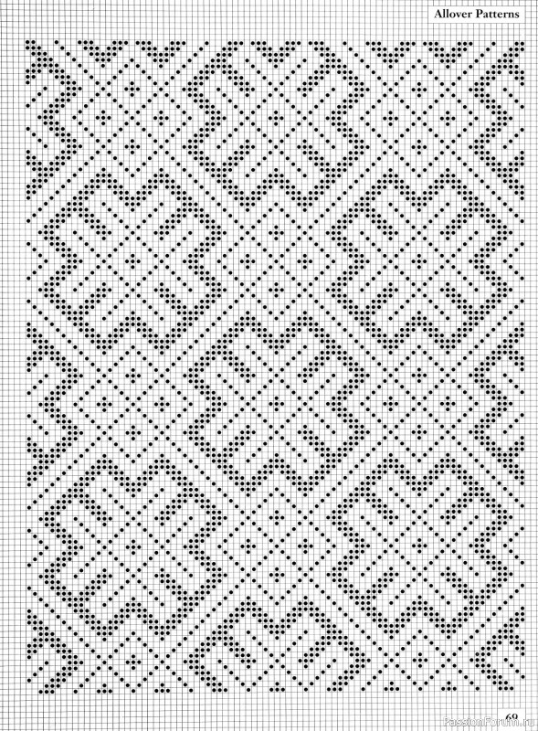 Коллекция узоров в книге «Charts for Colour Knitting»