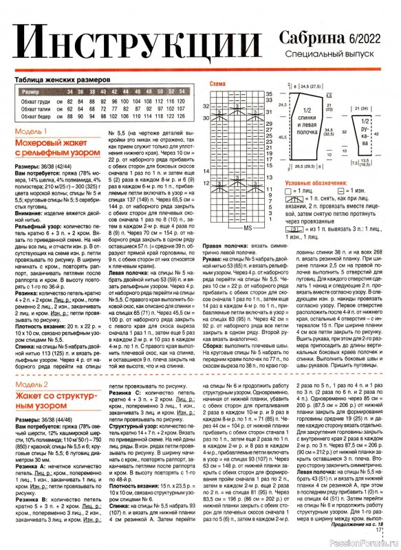 Вязаные модели в журнале «Сабрина. Спецвыпуск №6 2022»