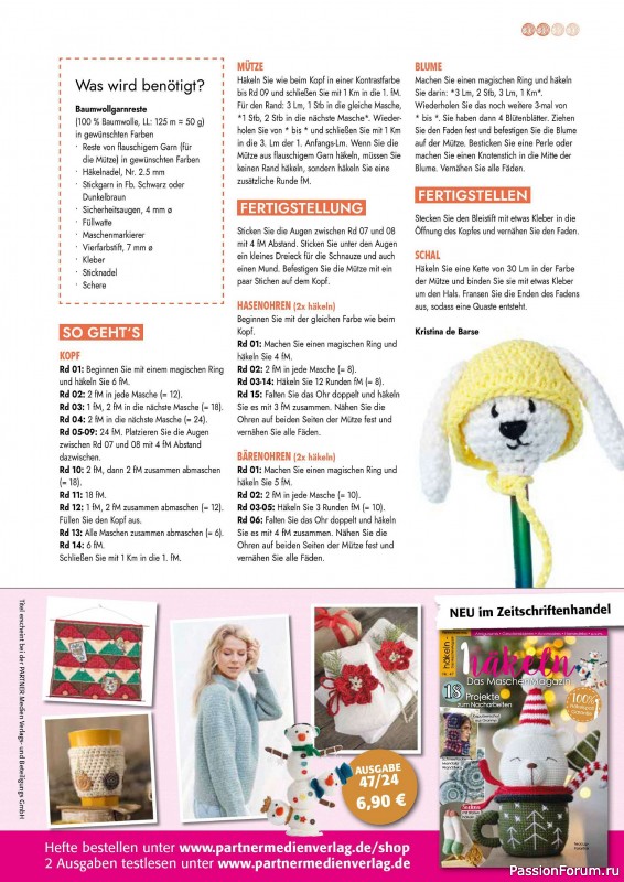 Вязаные проекты в журнале «Hakeln Best of Amigurumi №18 2024»