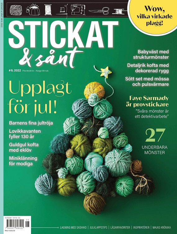 Вязаные проекты в журнале &laquo;Stickat &amp; Sant №6 2022&raquo;