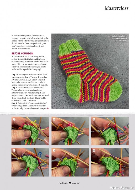 Вязаные модели спицами в журнале «The Knitter №185 2023»