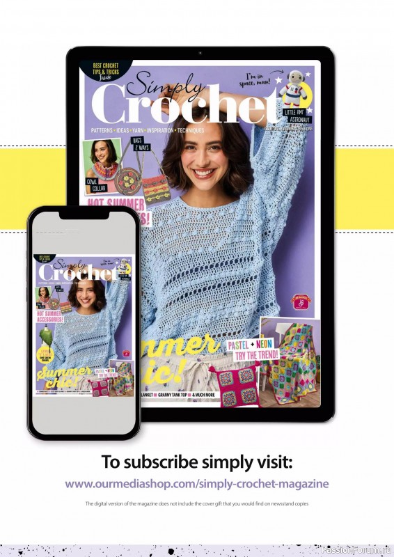 Вязаные проекты крючком в журнале «Simply Crochet №151 2024»