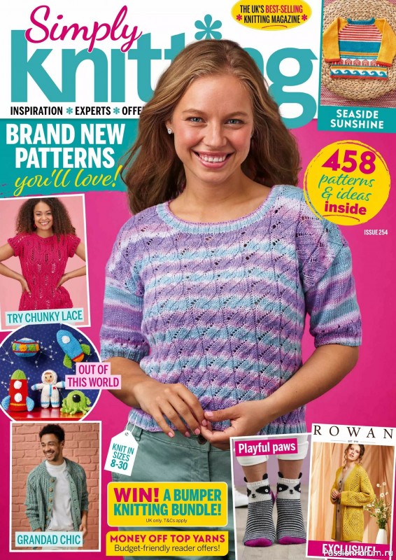 Вязаные проекты крючком в журнале &laquo;Simply Knitting №254 2024&raquo;