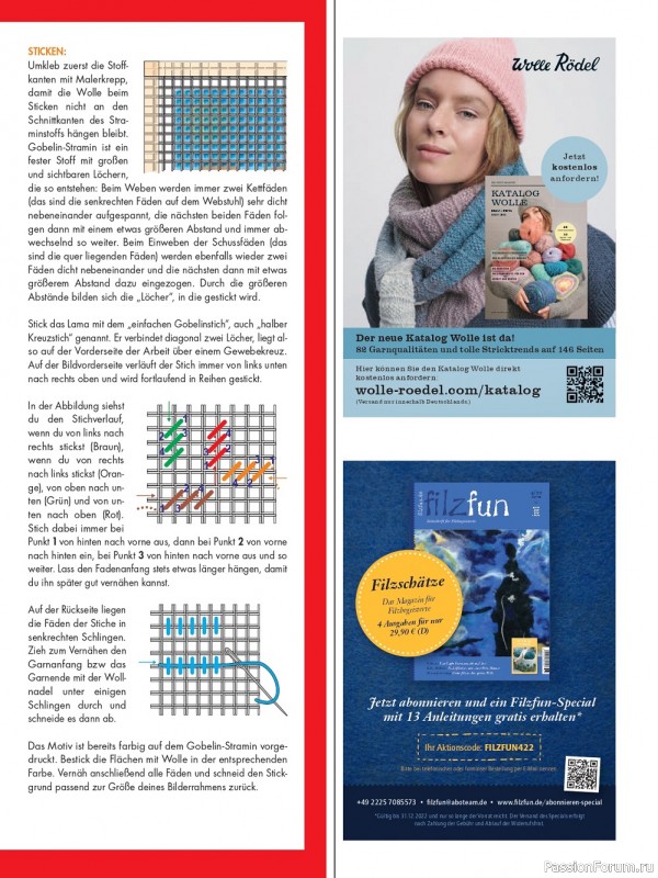 Новые техники рукоделия в журнале «Anna №10 2022 Germany»