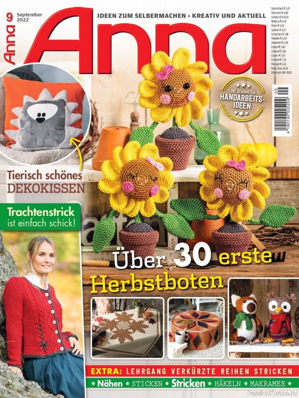Новые техники рукоделия в журнале «Anna №9 2022 Germany»