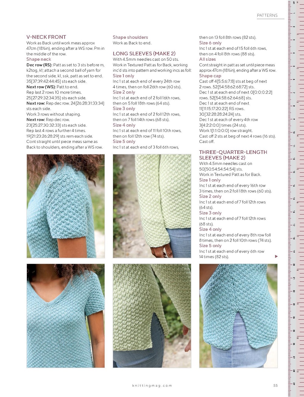 Модные и современные вязаные изделия и узоры в журнале &quot;Knitting&quot; №224 2021