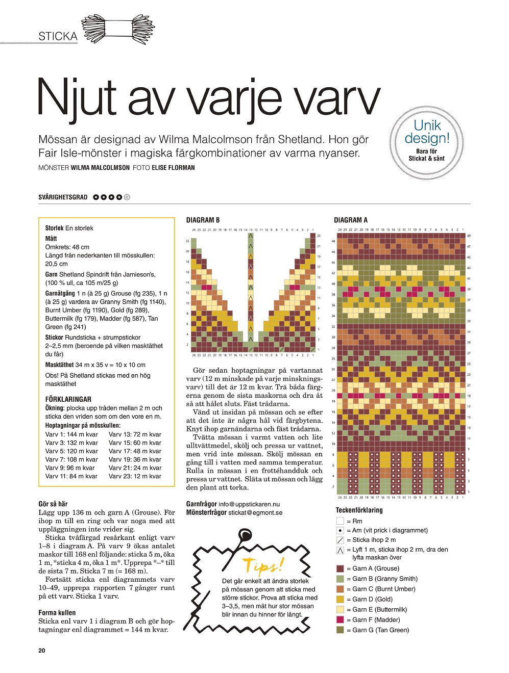&quot;Stickat &amp; Sant&quot; №1 202 &mdash; шведский журнал по вязанию и рукоделию