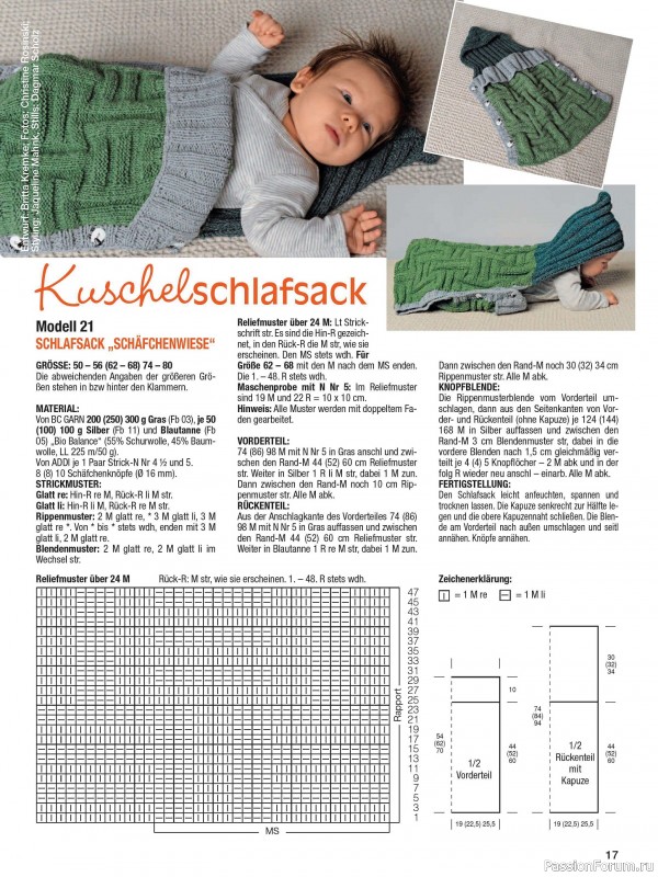 Вязаные модели для детей в журнале «Baby Strick №3 2024»