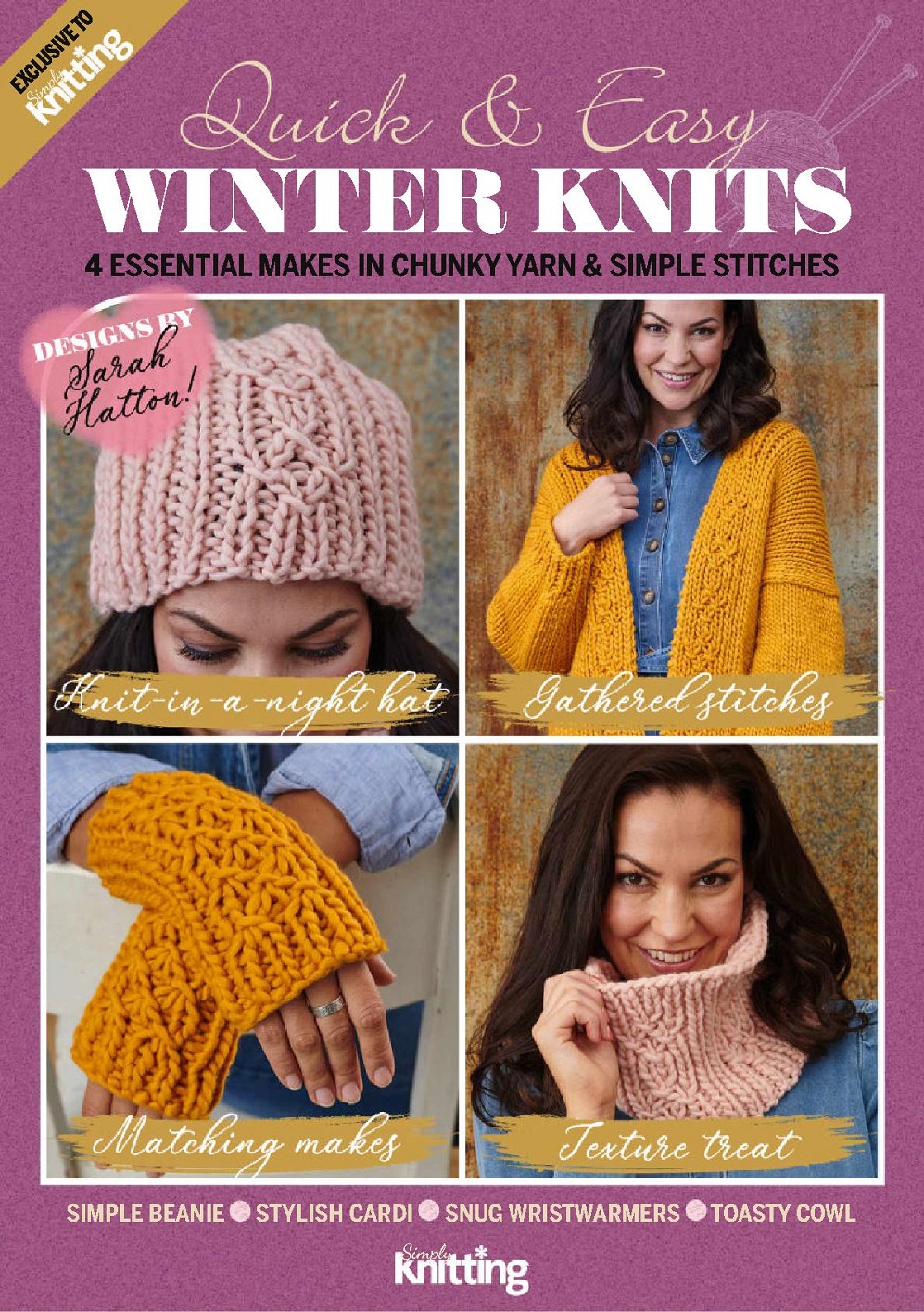 Вязаная одежда для взрослых и детей в журнале &quot;Simply Knitting №220 2022&quot;