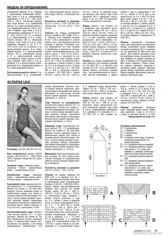 Вязаные модели в журнале «Verena №2 2024»