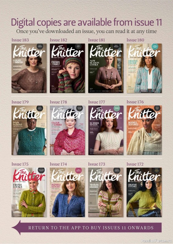 Вязаные проекты спицами в журнале «The Knitter №188 2023»