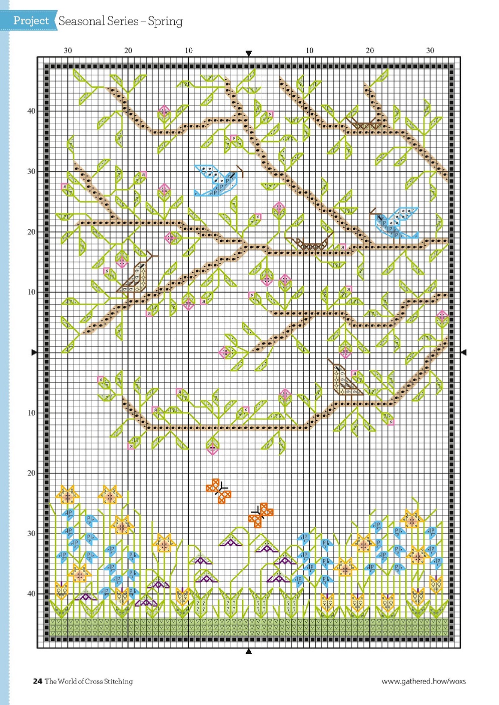 Идей для вышивания в журнале "The World of Cross Stitching №317 2022"
