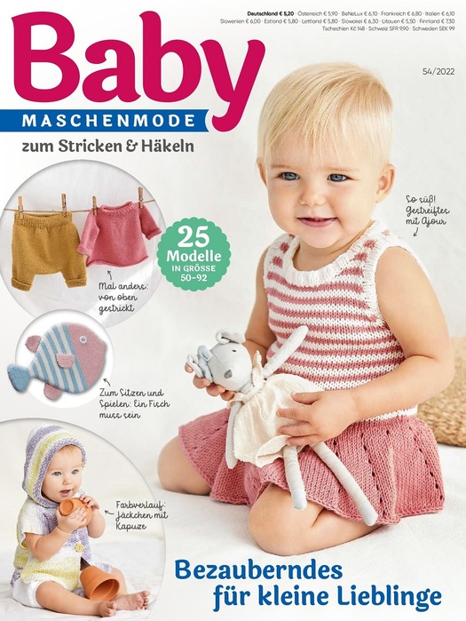 Вязаные модели для детей в журнале &laquo;Baby Maschenmode №54 2022&raquo;