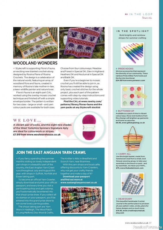 Вязаные проекты крючком в журнале «Inside Crochet №149 2022»