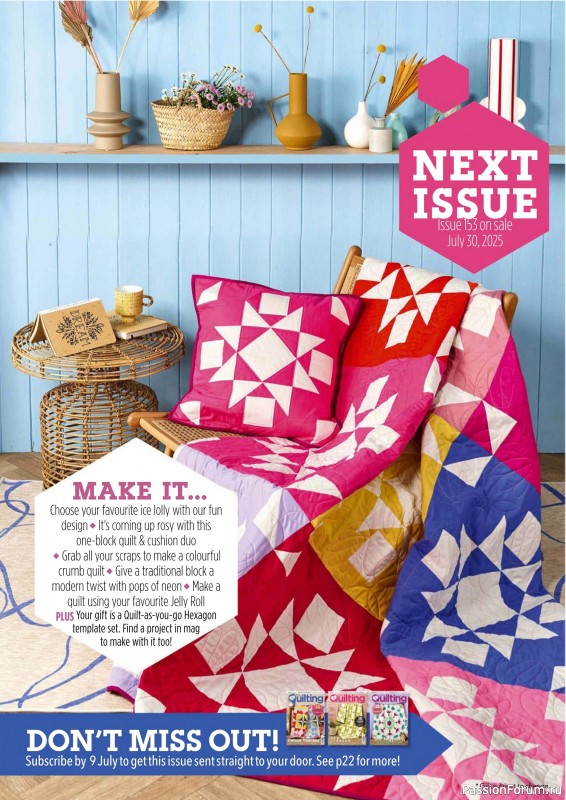 Коллекция проектов для рукодельниц в журнале «Love Patchwork & Quilting №152 2025»