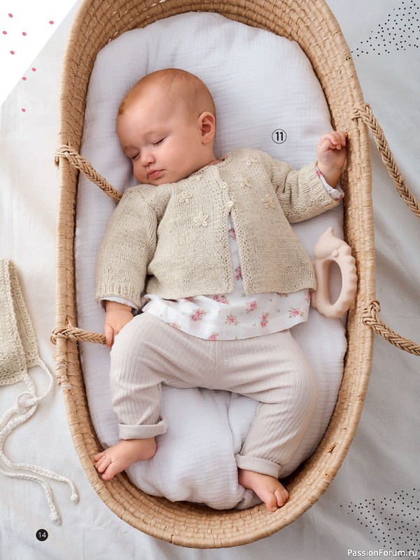 Вязаные модели для детей в журнале «Baby Maschenmode №64 2024»