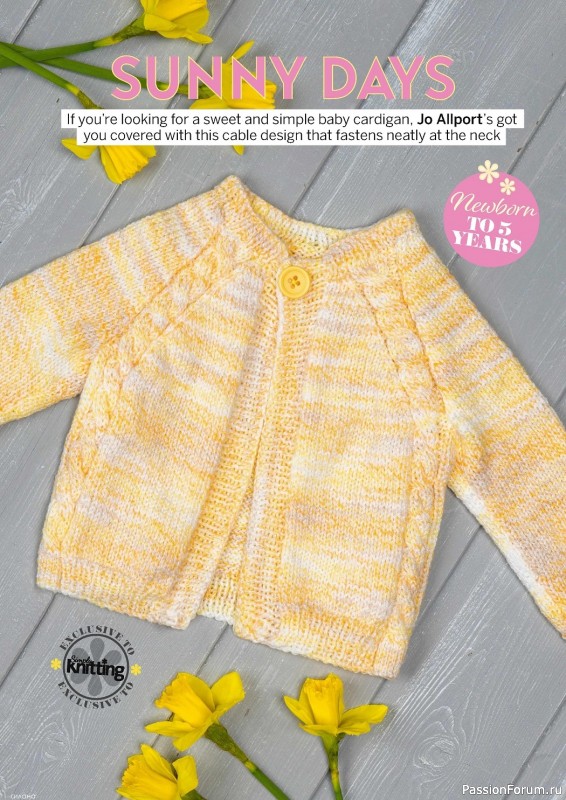 Вязаные проекты спицами в журнале «Simply Knitting №236 2023»