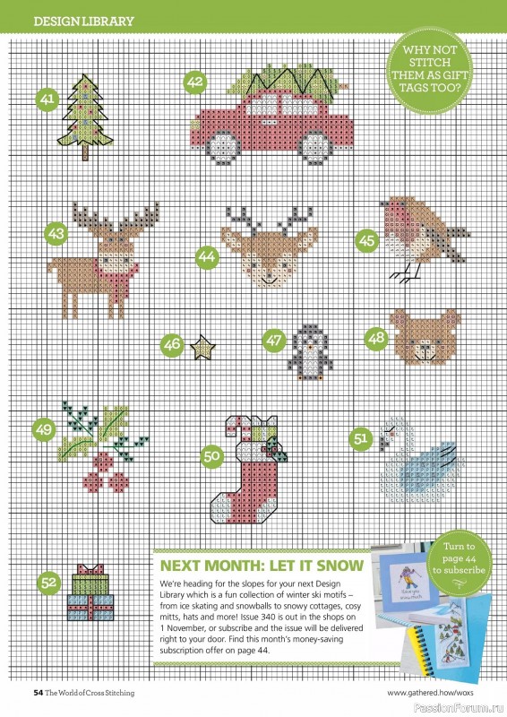 Коллекция вышивки в журнале «The World of Cross Stitching №339 2023»