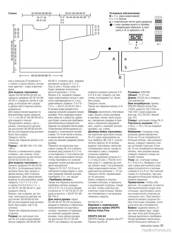 Вязаные модели в журнале «Creazion №4 2023»